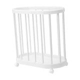 Maxbell Laundry Basket Cart Heavy Duty Storage Organizer for Bathroom Dorm Apartment White