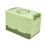 Maxbell Foldable Storage Box Container Storage Bin for Living Room Travel Road Trips Green