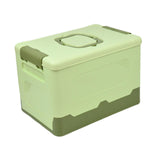 Maxbell Foldable Storage Box Container Storage Bin for Living Room Travel Road Trips Green