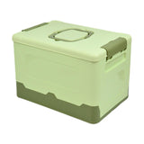 Maxbell Foldable Storage Box Container Storage Bin for Living Room Travel Road Trips Green