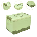 Maxbell Foldable Storage Box Container Storage Bin for Living Room Travel Road Trips Green