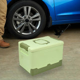 Maxbell Foldable Storage Box Container Storage Bin for Living Room Travel Road Trips Green