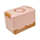 Maxbell Foldable Storage Box Container Storage Bin for Living Room Travel Road Trips Pink