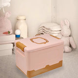 Maxbell Foldable Storage Box Container Storage Bin for Living Room Travel Road Trips Pink