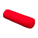 Maxbell Round Cylindrical Pillow Craft Supplies Bolster Cushion for Home Office Yoga Red