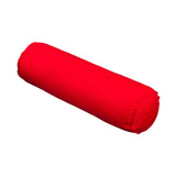 Maxbell Round Cylindrical Pillow Craft Supplies Bolster Cushion for Home Office Yoga Red