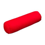 Maxbell Round Cylindrical Pillow Craft Supplies Bolster Cushion for Home Office Yoga Red