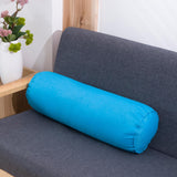 Maxbell Round Cylindrical Pillow Craft Supplies Bolster Cushion for Home Office Yoga Blue