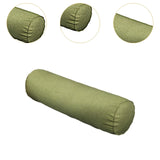 Maxbell Round Cylindrical Pillow Craft Supplies Bolster Cushion for Home Office Yoga Green