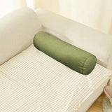 Maxbell Round Cylindrical Pillow Craft Supplies Bolster Cushion for Home Office Yoga Green