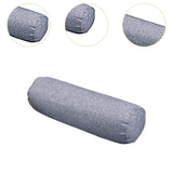 Maxbell Round Cylindrical Pillow Craft Supplies Bolster Cushion for Home Office Yoga Grey