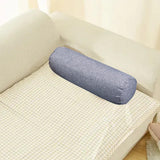 Maxbell Round Cylindrical Pillow Craft Supplies Bolster Cushion for Home Office Yoga Grey