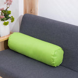 Maxbell Round Cylindrical Pillow Craft Supplies Bolster Cushion for Home Office Yoga Light Green