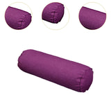 Maxbell Round Cylindrical Pillow Craft Supplies Bolster Cushion for Home Office Yoga Violet