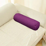 Maxbell Round Cylindrical Pillow Craft Supplies Bolster Cushion for Home Office Yoga Violet