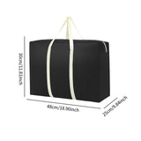 Maxbell House Moving Bag Carrier for Travelling Dormitories Closet Bedrooms Basement 48x30x25 cm Black