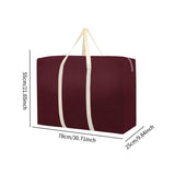 Maxbell House Moving Bag Carrier for Travelling Dormitories Closet Bedrooms Basement 78x55x25 cm Burgundy