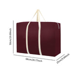 Maxbell House Moving Bag Carrier for Travelling Dormitories Closet Bedrooms Basement 68x50x25 cm Burgundy