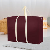 Maxbell House Moving Bag Carrier for Travelling Dormitories Closet Bedrooms Basement 48x30x25 cm Burgundy