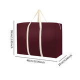 Maxbell House Moving Bag Carrier for Travelling Dormitories Closet Bedrooms Basement 48x30x25 cm Burgundy