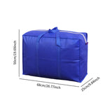 Maxbell House Moving Bag Carrier for Travelling Dormitories Closet Bedrooms Basement 68x50x25 cm Blue