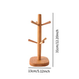Maxbell Coffee Mug Tree Shelf Modern Glass Cup Stand for Kitchen Tabletop Countertop