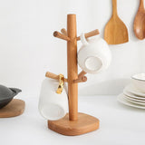 Maxbell Coffee Mug Tree Shelf Modern Glass Cup Stand for Kitchen Tabletop Countertop