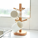 Maxbell Coffee Mug Tree Shelf Modern Glass Cup Stand for Kitchen Tabletop Countertop
