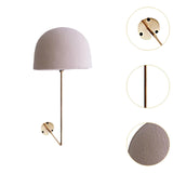 Maxbell Wall Mounted Hat Rack Headband Hat Shelf Stand for Decoration Entryway Salon Beige