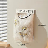 Maxbell Grocery Bag Holder Container Portable Mesh for Cabinet Door Bathroom Kitchen