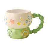 Maxbell Ceramic Coffee Mug Creative Cartoon Cereal Mug for Fruit Hot Chocolate Latte Lemon