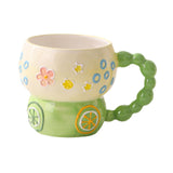 Maxbell Ceramic Coffee Mug Creative Cartoon Cereal Mug for Fruit Hot Chocolate Latte Lemon