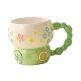 Maxbell Ceramic Coffee Mug Creative Cartoon Cereal Mug for Fruit Hot Chocolate Latte Lemon