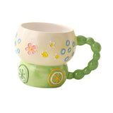 Maxbell Ceramic Coffee Mug Creative Cartoon Cereal Mug for Fruit Hot Chocolate Latte Lemon