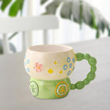 Maxbell Ceramic Coffee Mug Creative Cartoon Cereal Mug for Fruit Hot Chocolate Latte Lemon
