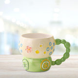 Maxbell Ceramic Coffee Mug Creative Cartoon Cereal Mug for Fruit Hot Chocolate Latte Lemon