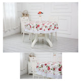 Maxbell Round Tablecloth Washable Summer Flower Table Cloth for Banquets Events Home