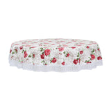 Maxbell Round Tablecloth Washable Summer Flower Table Cloth for Banquets Events Home