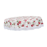 Maxbell Round Tablecloth Washable Summer Flower Table Cloth for Banquets Events Home
