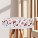 Maxbell Round Tablecloth Washable Summer Flower Table Cloth for Banquets Events Home