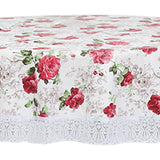 Maxbell Round Tablecloth Washable Summer Flower Table Cloth for Banquets Events Home