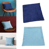 Maxbell Corduroy Pillow Cover Home Decor Zipper Cushion Cover for Bedroom Sofa Hotel Dark Blue