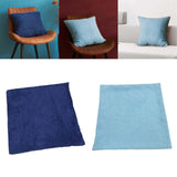 Maxbell Corduroy Pillow Cover Home Decor Zipper Cushion Cover for Bedroom Sofa Hotel Dark Blue