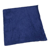 Maxbell Corduroy Pillow Cover Home Decor Zipper Cushion Cover for Bedroom Sofa Hotel Dark Blue