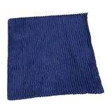 Maxbell Corduroy Pillow Cover Home Decor Zipper Cushion Cover for Bedroom Sofa Hotel Dark Blue