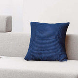 Maxbell Corduroy Pillow Cover Home Decor Zipper Cushion Cover for Bedroom Sofa Hotel Dark Blue