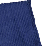 Maxbell Corduroy Pillow Cover Home Decor Zipper Cushion Cover for Bedroom Sofa Hotel Dark Blue