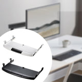 Maxbell Keyboard Tray Under Desk Sliding Keyboard Drawer Tray for Gaming Home Office White