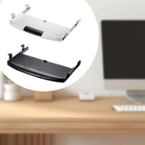 Maxbell Keyboard Tray Under Desk Sliding Keyboard Drawer Tray for Gaming Home Office White