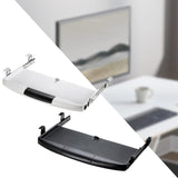 Maxbell Keyboard Tray Under Desk Sliding Keyboard Drawer Tray for Gaming Home Office White